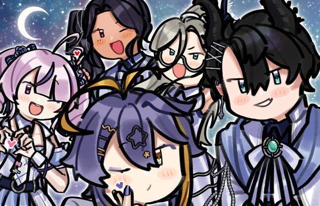 ILUNA 2ND ANNIVERSARY 🌙✨ ❤️🩹🩵🤍💜❤️💚